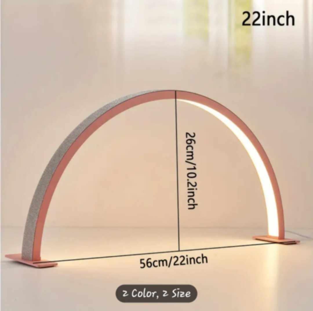 22"in Half Moon Lamp