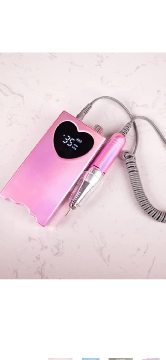 Rechargeable Pink Nail Drill