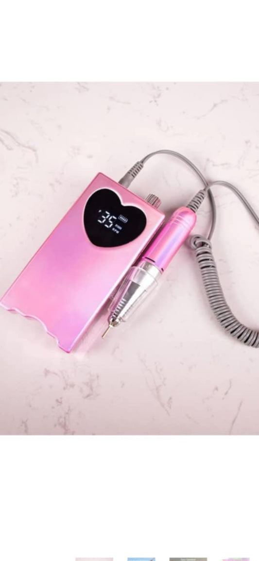 Rechargeable Pink Nail Drill