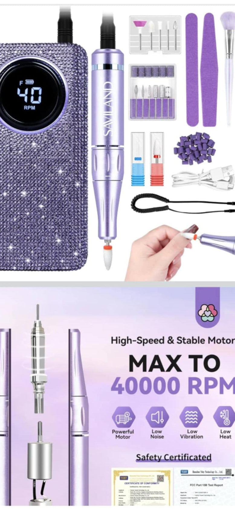 Rechargeable Nail Drill