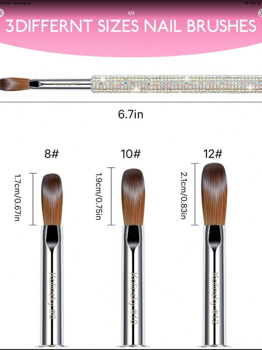 Kolinsky Oval Nail Brush