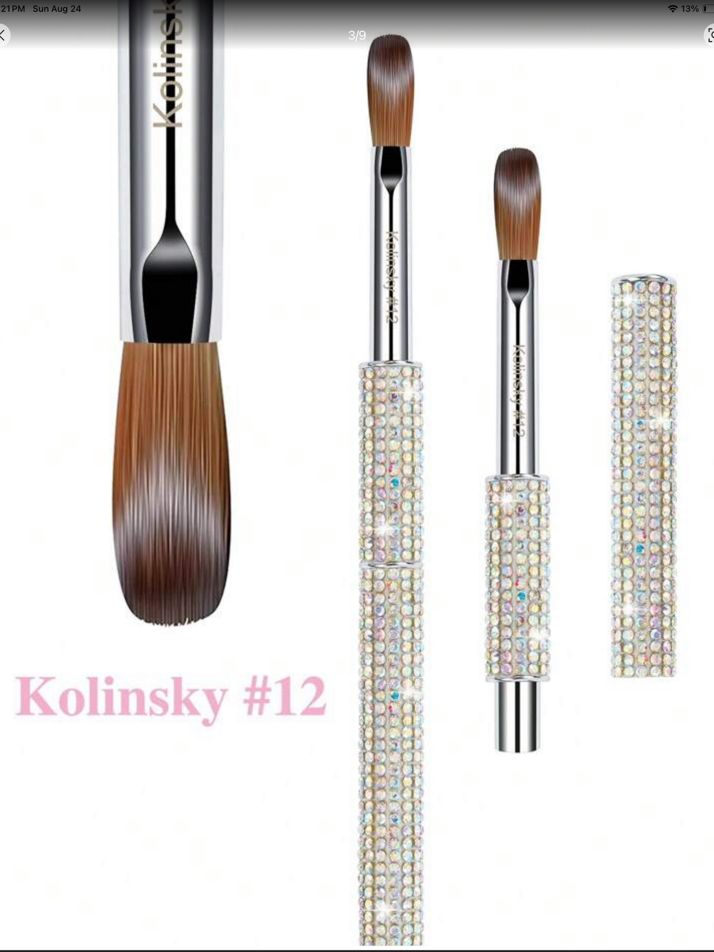 Kolinsky Oval Nail Brush