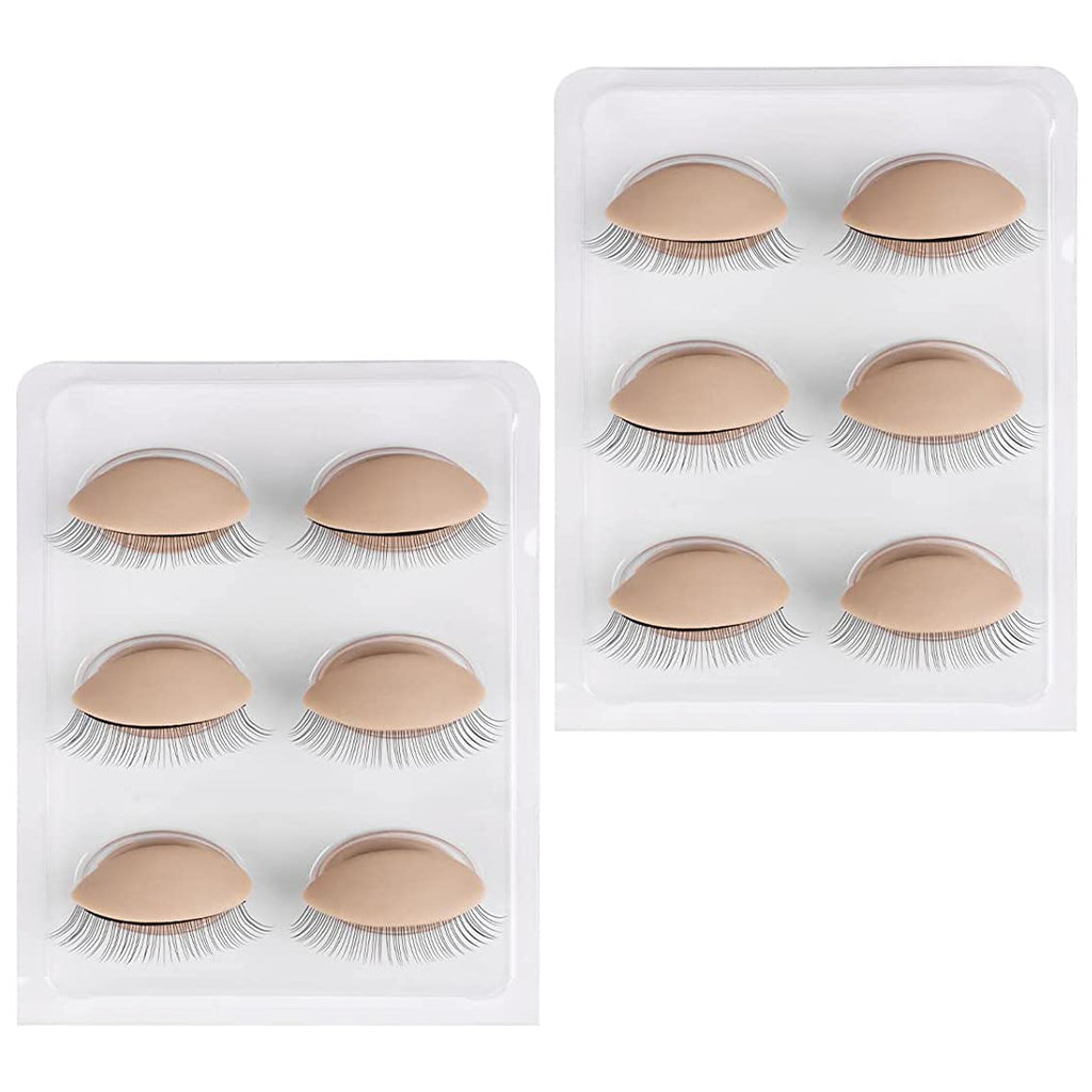 3 Pair Replacement Eyelids for Mannequin