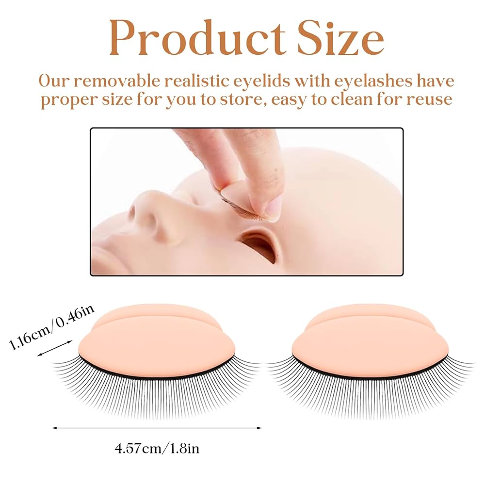 1 Pair Replacement Eyelid for Mannequin