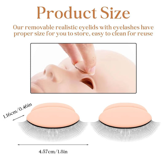 1 Pair Replacement Eyelid for Mannequin
