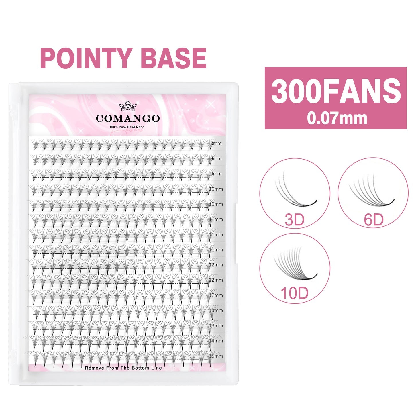 Lash Extensions Premade Fans 10D
