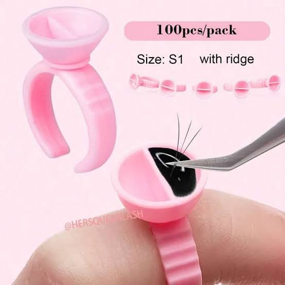 100pcs Divided Glue Rings