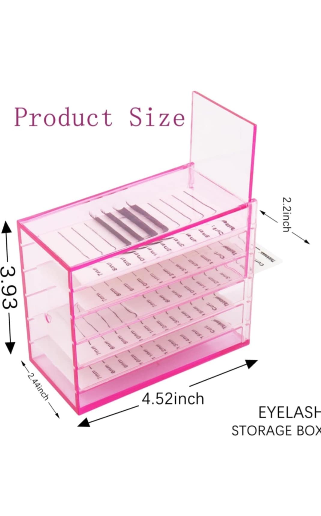 Acrylic 5 Layer Storage Box