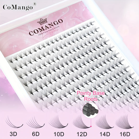 Lash Extensions Premade Fans 14D