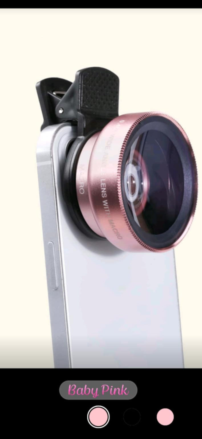 2-1 Phone wide angle Macro Clip Lens