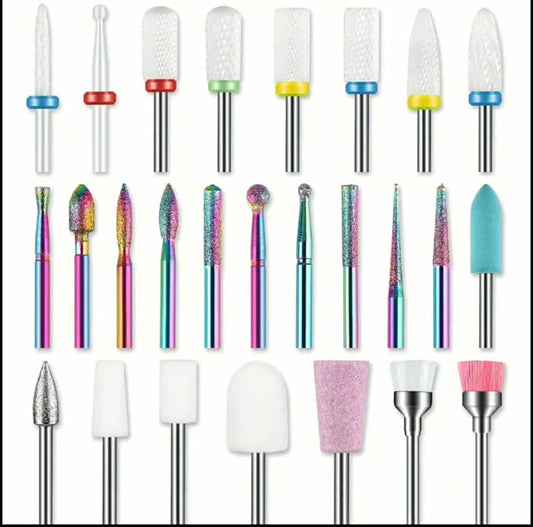 26pc Nail Drill Bits